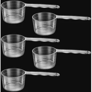 5 Stück 50ml Messlöffel Waschpulver Dosierer Messlöffel Gramm Transparent Scoop Löffel Für Waschpulver Protein Pulver
