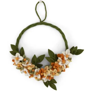 Handgemacht & Fairtrade-Zertifiziert | Gry & Sif | Stilvolles dänisches Design x Nepali Kunsthandwerker | Morgendämmerungsblumenkranz - Gelb | Oster-deko