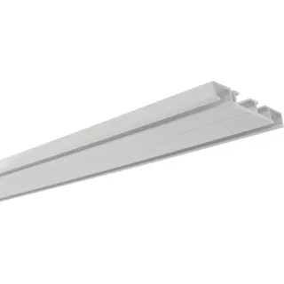 Gardinia Aluminium-Vorhangschiene 2-läufig Weiß 250 cm