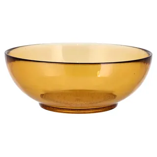Kusintha Salatschüssel, Große Schüssel aus Glas, Durchmesser 24 cm, Amber - Gelb