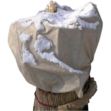 Bild von Wintervlies 1,5 x 5 m 30gr/m2I Winterschutz Vlieshaube I Frostschutzhaube für Pflanzen I Winterschutz für Pflanzen Überwinterung I Frostresistenter Pflanzenvlies/Winterschutzvlies I Beige