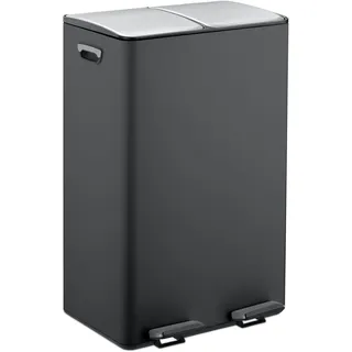 Relaxdays Mülleimer 30 l Schwarz