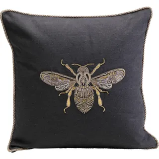 Kare Glitter Bee Kissen 40 x 40 cm Schwarz