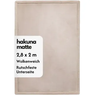 Hakuna Matte Wolkenweiche Spielmatte Baby 280x200x2,5cm, beige, Tatami Matte