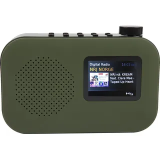Sahaga 100309 POPurban Green Soundsystem mit Bluetooth, DAB+ und UKW-Radio, Radiowecker und Farbdisplay Grün - Grün