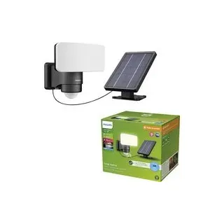 Philips LED Tylus 929004632401 Solar-Außenwandleuchte mit Bewegungsmelder LED 6 W Schwarz