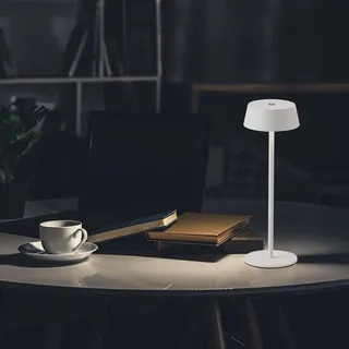Wiederaufladbare Tischlampen - IP54 - Weiß - 2W - 200 Lumen - 3000K - Gold