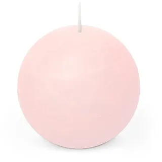 Spaas Rustikale Kugelkerze 80 mm 24St. - hellrosa