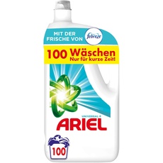 Ariel Flüssigwaschmittel Waschmittel, 100 Waschladungen Universal+ Mit Der Frische Von Febreze, Ausgezeichnete Fleckenentfernung Selbst Bei Kaltwäsche
