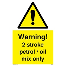 Warning 2-Takt Benzin-/Ölmischung