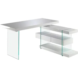 ac angel cerda Eckschreibtisch Angel Cerdá Weiß / Transparent