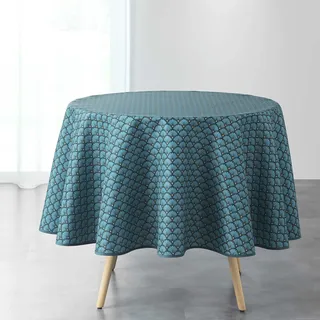 douceur d'Intérieur ARTCHIC Tischdecke rund blau (0) 180 cm