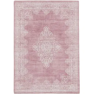 Kunstloft Teppich Laury Rosa 200x300 cm , Pink , Textil , Orientalisch , Rechteckig , 200x1 cm , Gots , waschbar , Teppiche und Böden, Teppiche