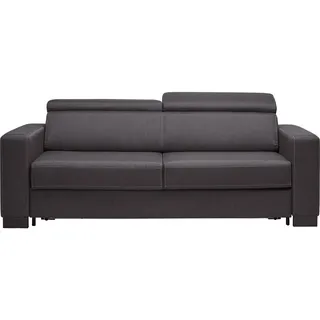 Novel Schlafsofa Ariella, Dunkelgrau, Textil, Buche, massiv, 3-Sitzer, 202x82x101 cm, Liegefunktion, Rücken echt, Kinder- & Jugendzimmer, Jugendmöbel, Jugendsofas