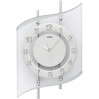 AMS Funk-Wanduhr 29,0 cm 5506 silber