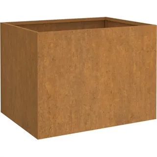 vidaXL Pflanzkübel 62x47x46 cm Cortenstahl - Braun