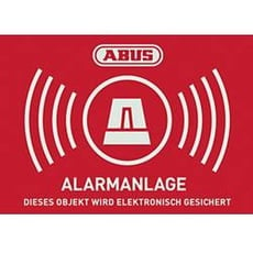 Bild AU1422 Warnaufkleber Alarm mit Logo 148 x H) 148mm x 105mm