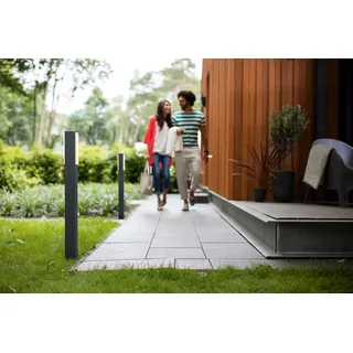 Philips myGarden LED Wegeleuchte Stratosphere 1000lm, Anthrazit, Gartenleuchte - Grau