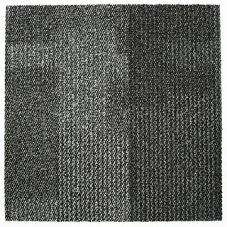 Teppichfliese Essential 78 , Grau, Dunkelgrau , Textil , quadratisch , 50x50 cm , Blauer Engel , für Fußbodenheizung geeignet, rutschfest, stuhlrollengeeignet , Teppiche und Böden, Bodenbeläge, Teppichfliesen