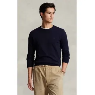 Polo Ralph Lauren für Herren. 710684957001 Schmal geschnittener Baumwolljersey navy (XL), Lässig, Baumwolle, Klassisch, Marine