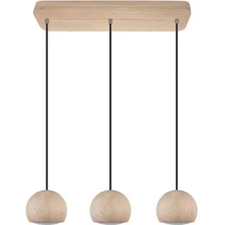 Hängeleuchte , Naturfarben , Holz , Eiche , 58x90 cm , Lampen & Leuchten, Leuchtenserien
