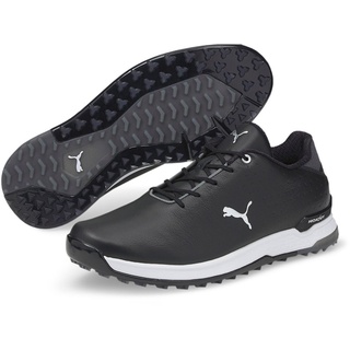 Puma PROADAPT ALPHACAT Leather Golfschuh, Black Silver, 42 EU