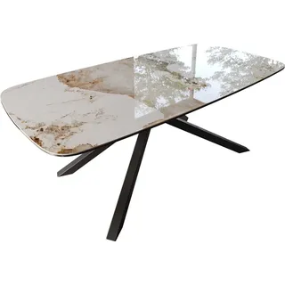 DeLife Edge Boot 200 x 76 x 100 cm weiß-beige