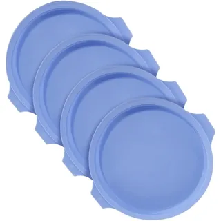 Minnhua 4 Stück Silikon Kuchenform Set Rund Schichtkuchen Backform 20cm | Silikon Backform Rund Silikonform Backen Kuchenformen Backformen set für 8 Zoll Regenbogenkuchen Schichtkuchen