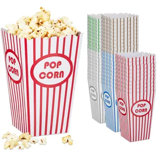 Relaxdays Popcorntüten Popcornbehälter, 50er Set