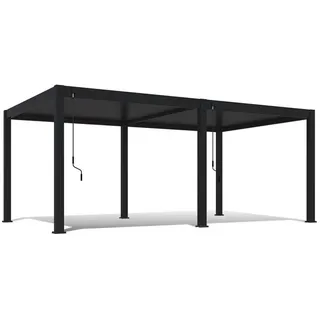 Weide Pergola Deluxe Plus 4 x 6 m grau