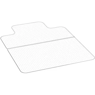Vevor Stuhlmatte Stuhlteppich (1230 x 914 mm) Bürostuhlmatte für kurzflorige Teppichböden, Bodenschutzmatte aus PVC mit Noppen, gleitet sanft unter den Schreibtischteppich für das Heimbüro