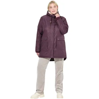Ulla Popken Damen große Größen Übergrößen Plus Size HYPRAR Funktions-Steppjacke, wasserdicht, Teddyfleece