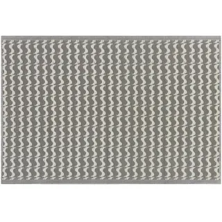 Beliani Outdoor-Teppich, Grau 120 x 180 cm Outdoor u. Indoor mit modernem Muster Rechteckig 120x180 Teppiche - Böden, Teppiche, Outdoorteppiche