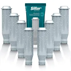 Sillar 8 Pack Wasserfilter, Wasserfilter Ersatz für Krups Kaffeemaschinen F088, AEL01, TCZ6003 | Erhöht die Lebensdauer des Gerätes