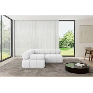 altdecor Eckcouch Polyester 2-Sitzer Weiß