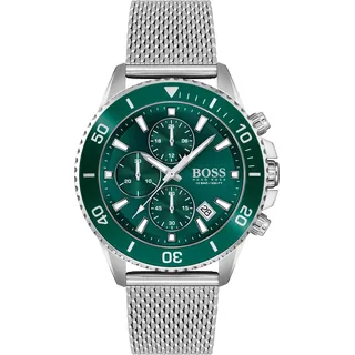 Boss Admiral 1513905 Herrenarmbanduhr - Grün, Silber