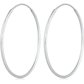 Elli Creolen Basic silber 925 Sterling Silber
