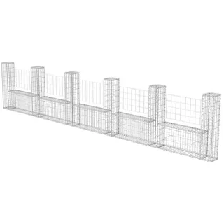 vidaXL Gabionenkorb U-Form 570 × 20 × 100 cm