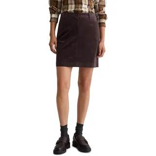 Marc OߴPolo Damen Cordrock mit Stretch-Anteil A-Shape, Braun (Dark Coffee), 42