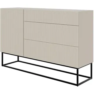 Selsey Veldio 140 x 80 x 40 cm graubeige / schwarz