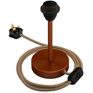 Creative Cables Alzaluce Shade Ready 15 Cm Tischlampe - Satin Copper / Natural Jute - One Size