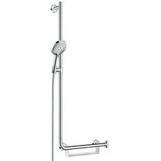 hansgrohe Raindance Select S Brauseset 120 3jet mit Brausestange 110 cm links, 26324, Farbe: Weiß / Chrom