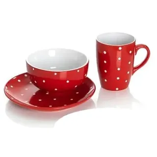 Flirt By R&B Frühstücks-Set Pinto Rot Material 6Er Set Kaffeebecher Pinto Rot6Er Set Kaffeebecher Pinto Rot