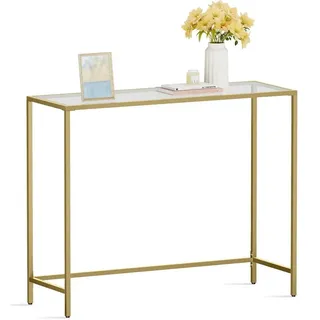 VASAGLE Konsolentisch 100 x 35 x 80 Gold
