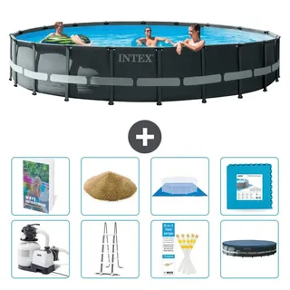 Ultra XTR Pool Rund - 610x122 cm - 7-teilig S557 - Grau