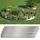 Rasenkante 100 x 14 cm 30 Meter Silber