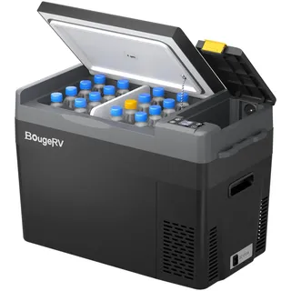 BougeRV CRPRO Kompressor Kühlbox 12v, 29 Liter Auto-Kühlbox(-22°C~10°C), 12/24V DC &110-240V AC Tragbarer Auto-Kühlschrank, 12v Kühlschrank, für Auto, Camping, Reisen (Aktualisierte Version)