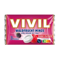 VIVIL® Waldfrucht-Minze ohne Zucker Bonbons 84,0 g