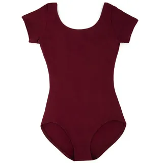 Capezio Women's Classic Damentrikot kurzärmlig, Burgunder, L