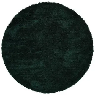 Tom Tailor Hochflorteppich , Grün , Textil , Uni , rund , Teppiche und Böden, Teppiche, Runde Teppiche